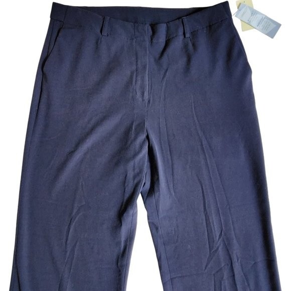 Coldwater Creek blue Willow Wide Leg Trouser Dress pants sz 14 MISSES - Picture 3 of 12